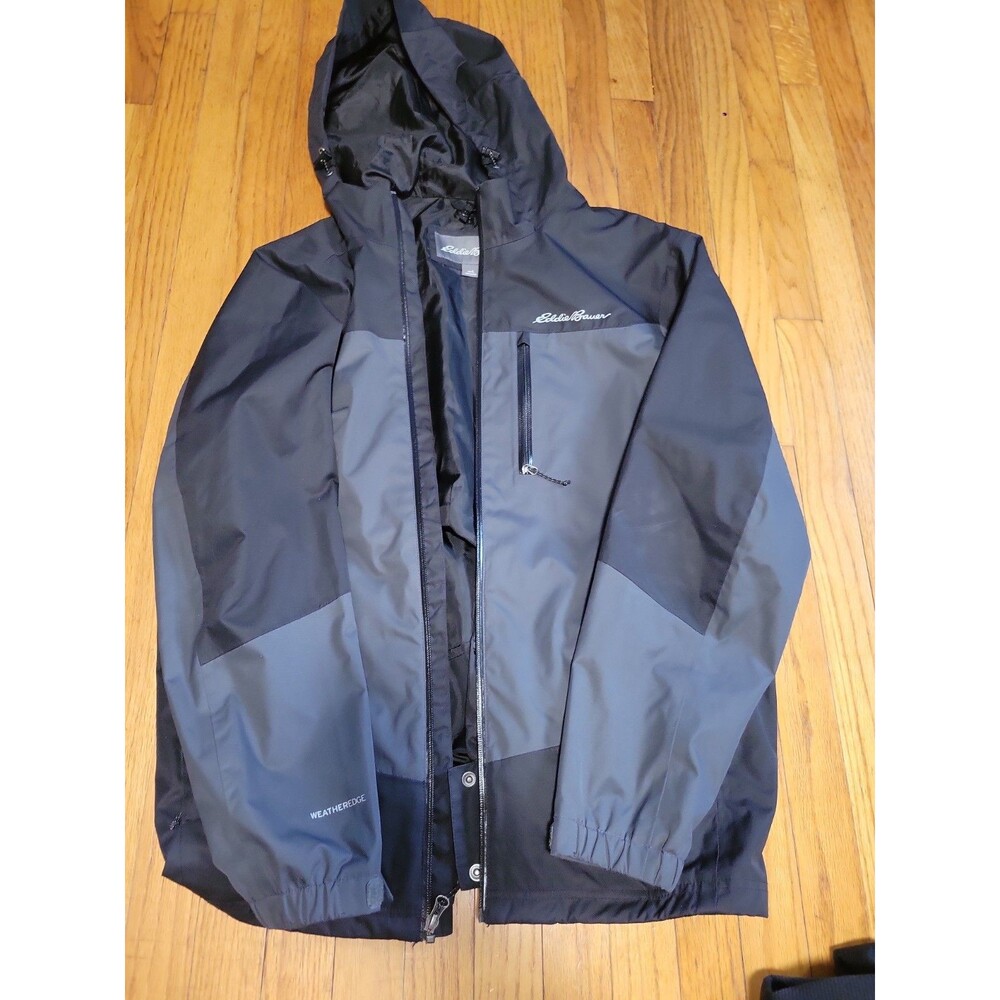 Men's Eddie Bauer Outdoor Weather edge Stoke Peak 3-in-1 Jacket, Size L, Black &